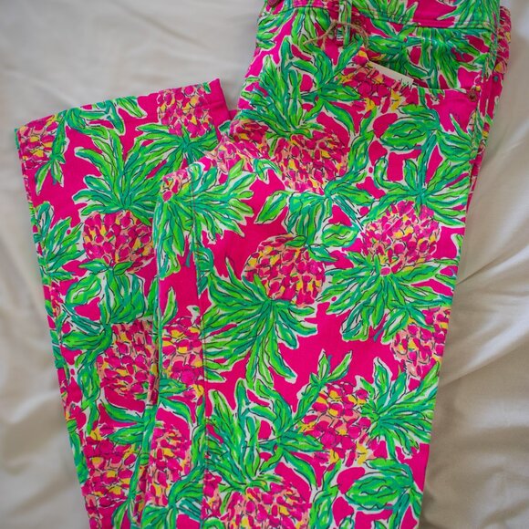 Lilly Pulitzer Pineapple Print Worth Straight Jean Size 6 - Picture 6 of 6